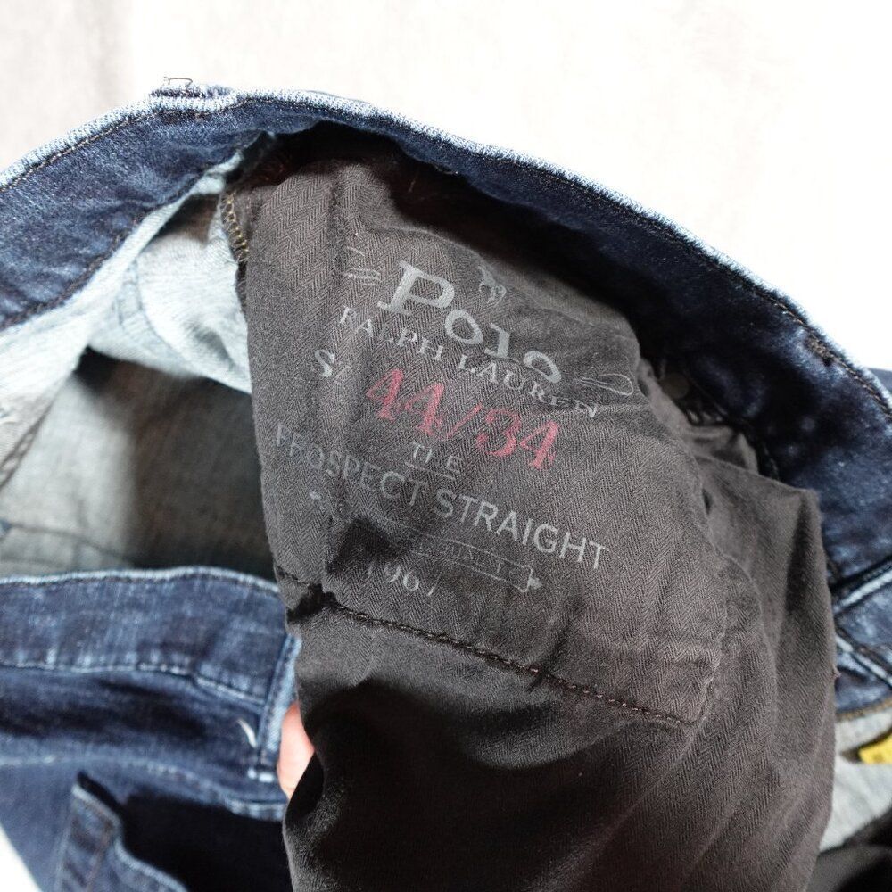 Polo Ralph Lauren The Prospect Stretch Straight Denim Jeans Mens 44 (Fits 41x32) - Picture 4 of 12